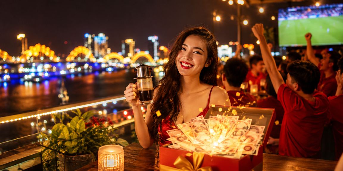 Người dùng Đà Nẵng xem kết quả bóng đá và theo dõi kèo trực tuyến bên ly cà phê